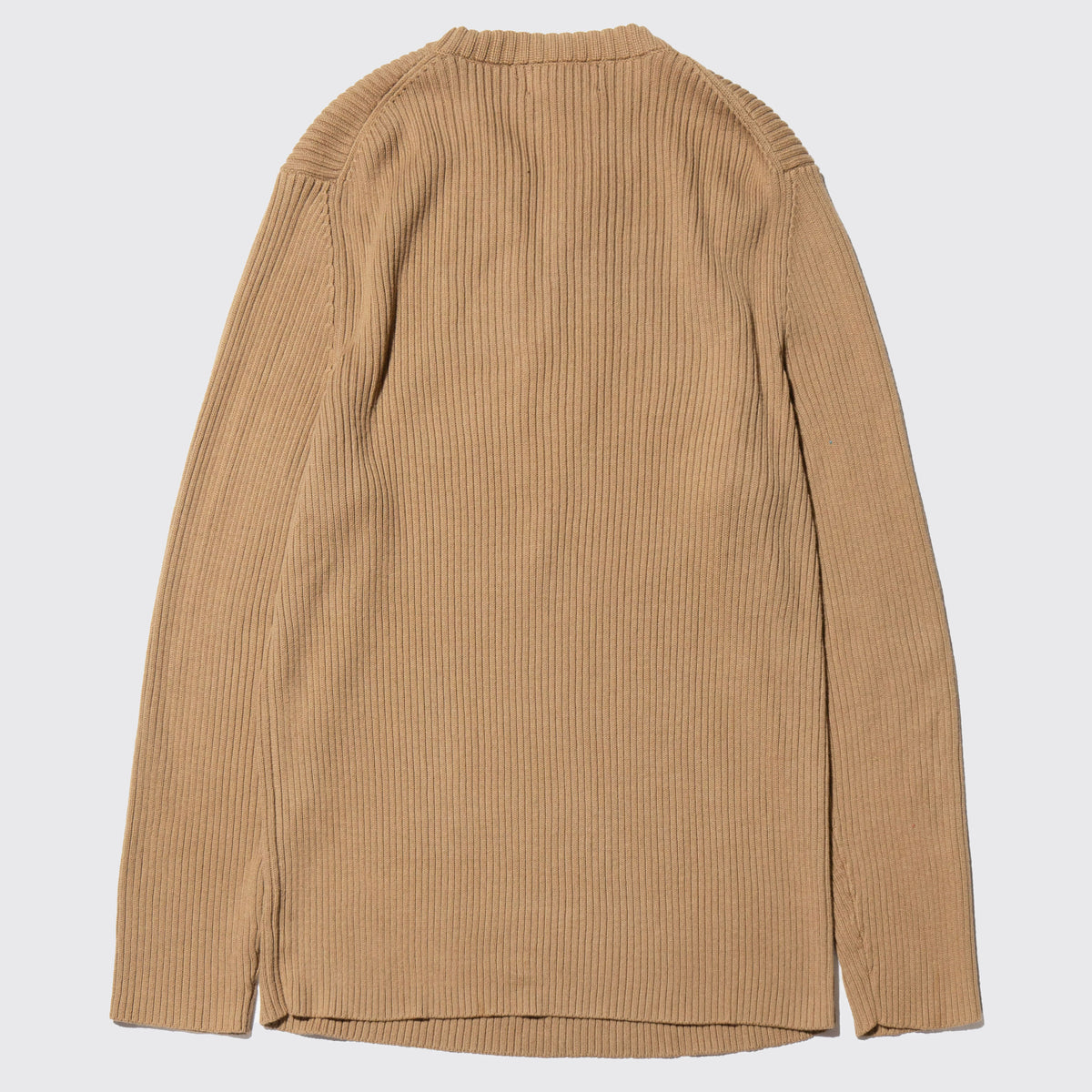 vintage lace up cotton rib sweater