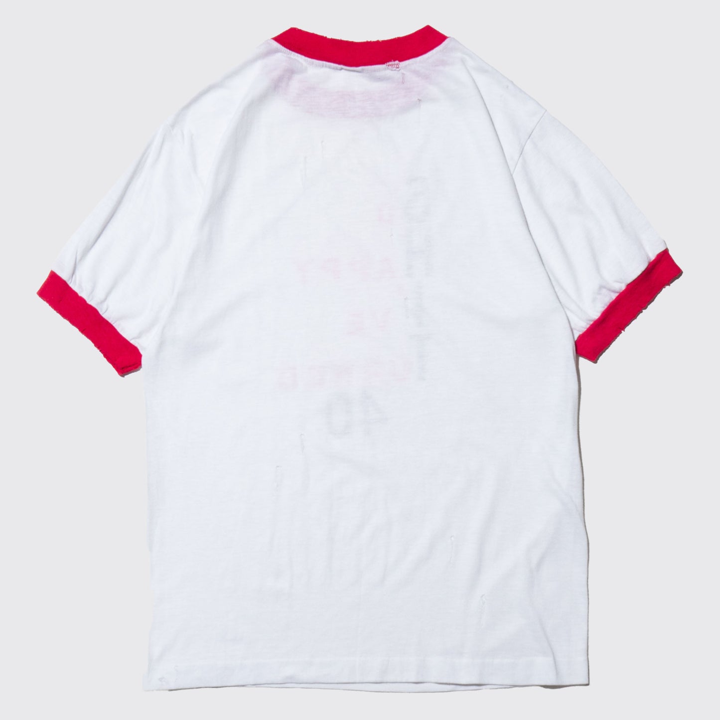 vintage 70-80's message broken ringer t-shirt