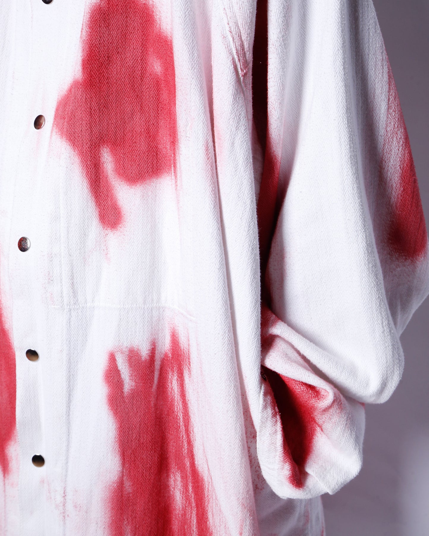 vintage accident dye jumbo coat