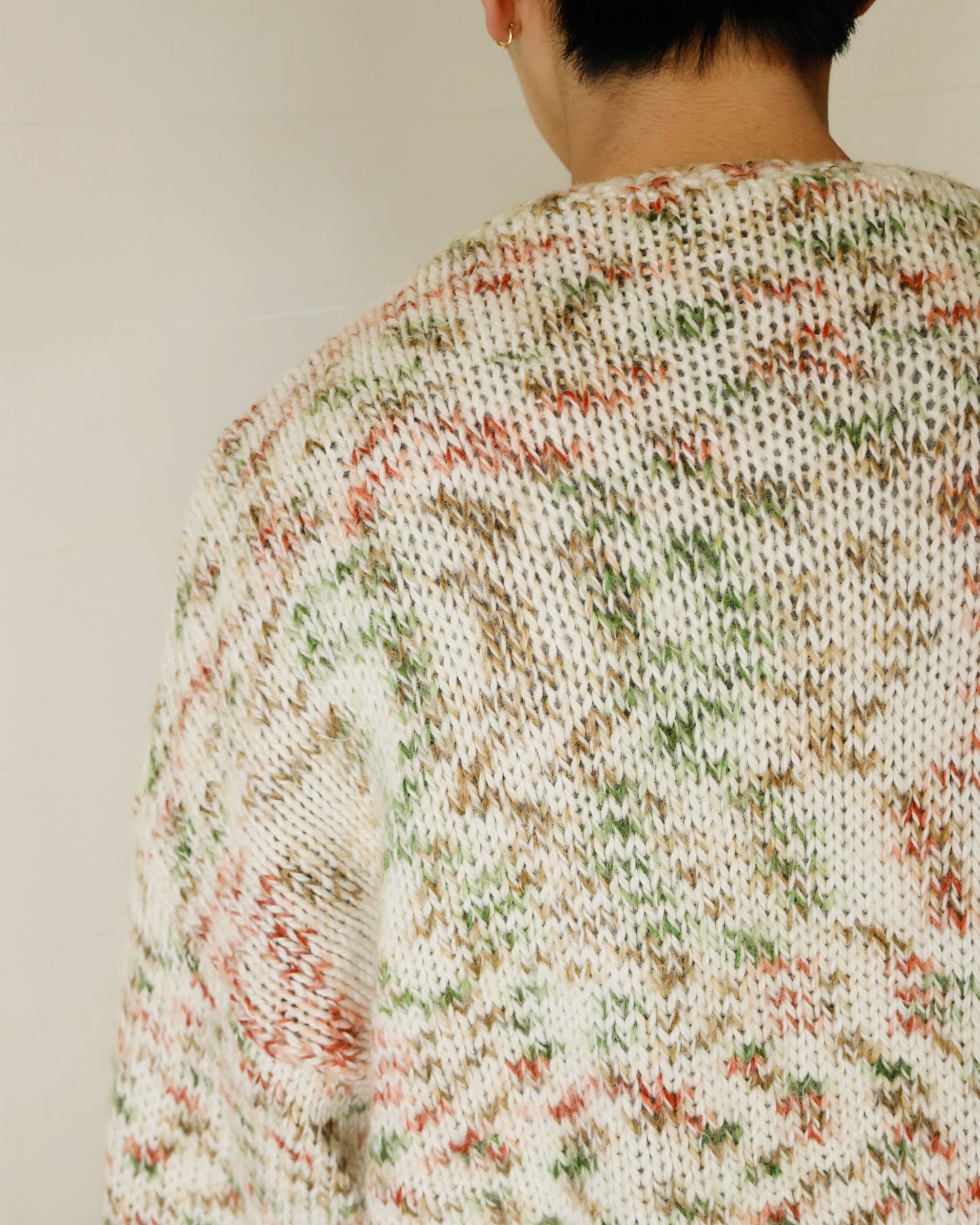 vintage melange hand knit sweater