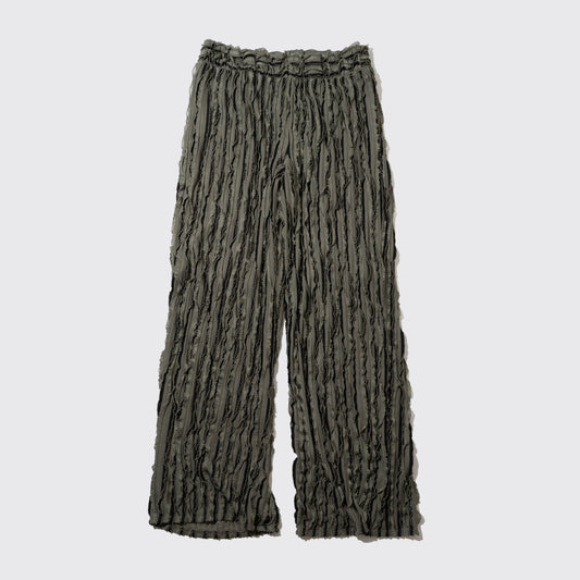 vintage pleats frill pants