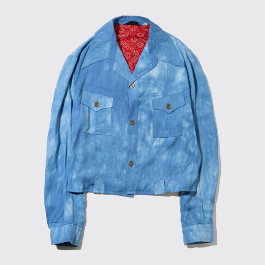 vintage dyed trucker jacket