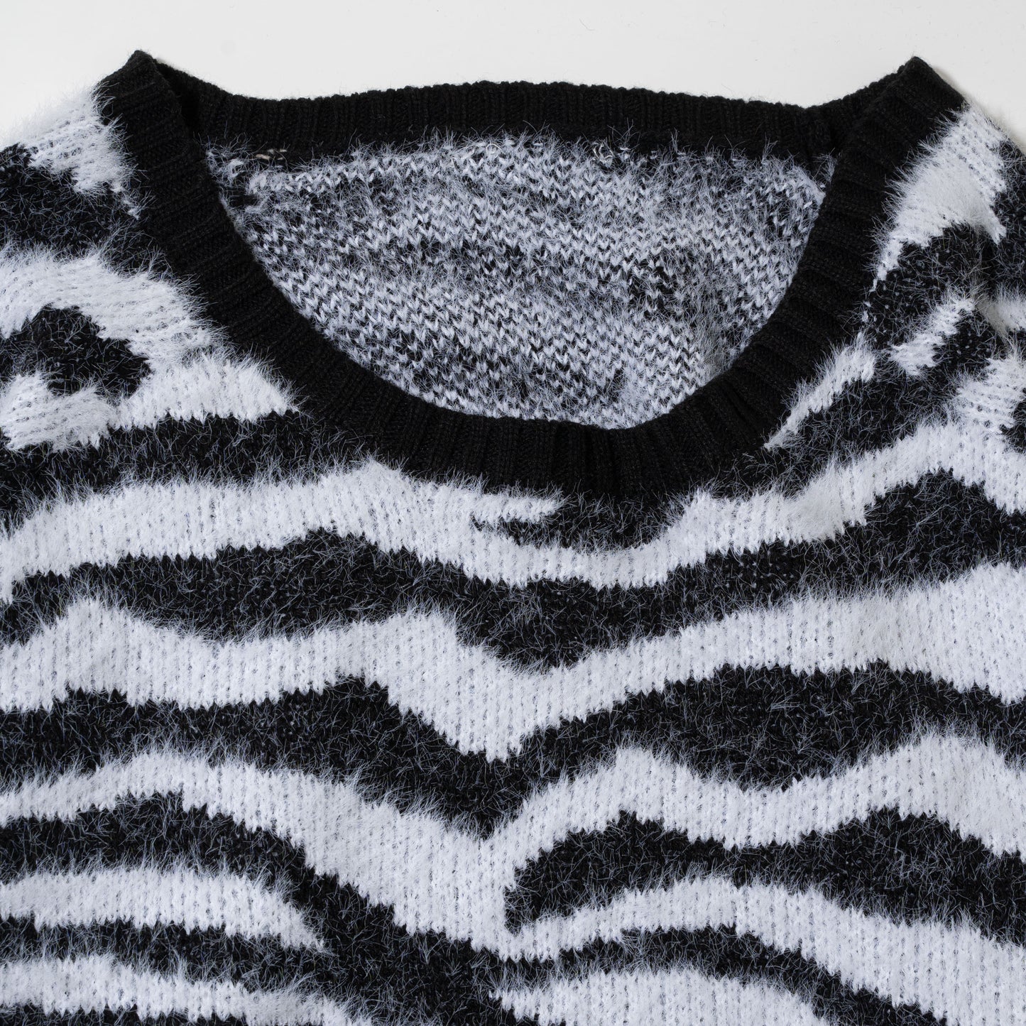 vintage animal shaggy sweater