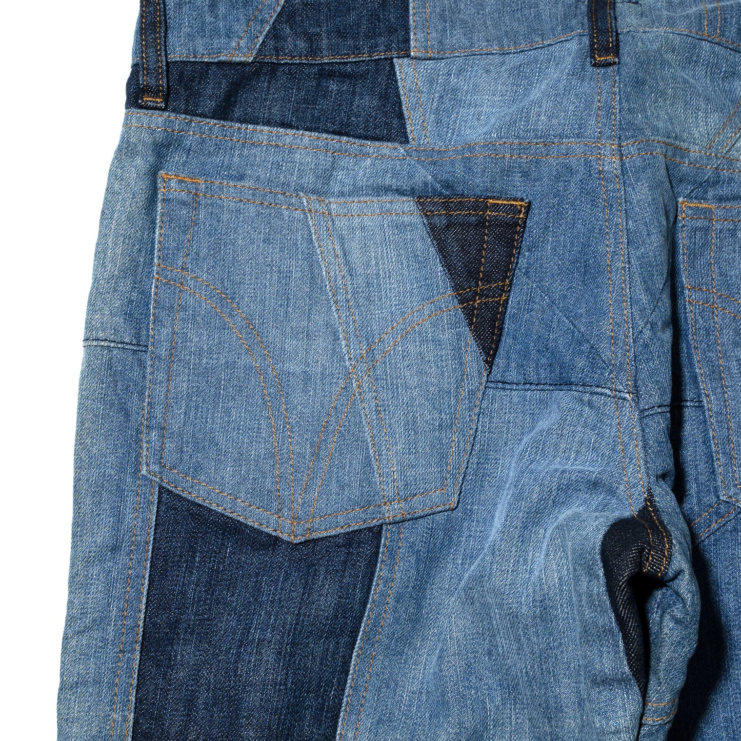 vintage Dolce&Gabbana patchwork flare jeans, dead stock