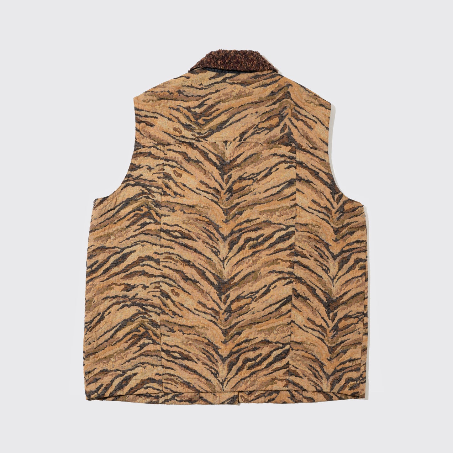 vintage animal jacquard vest