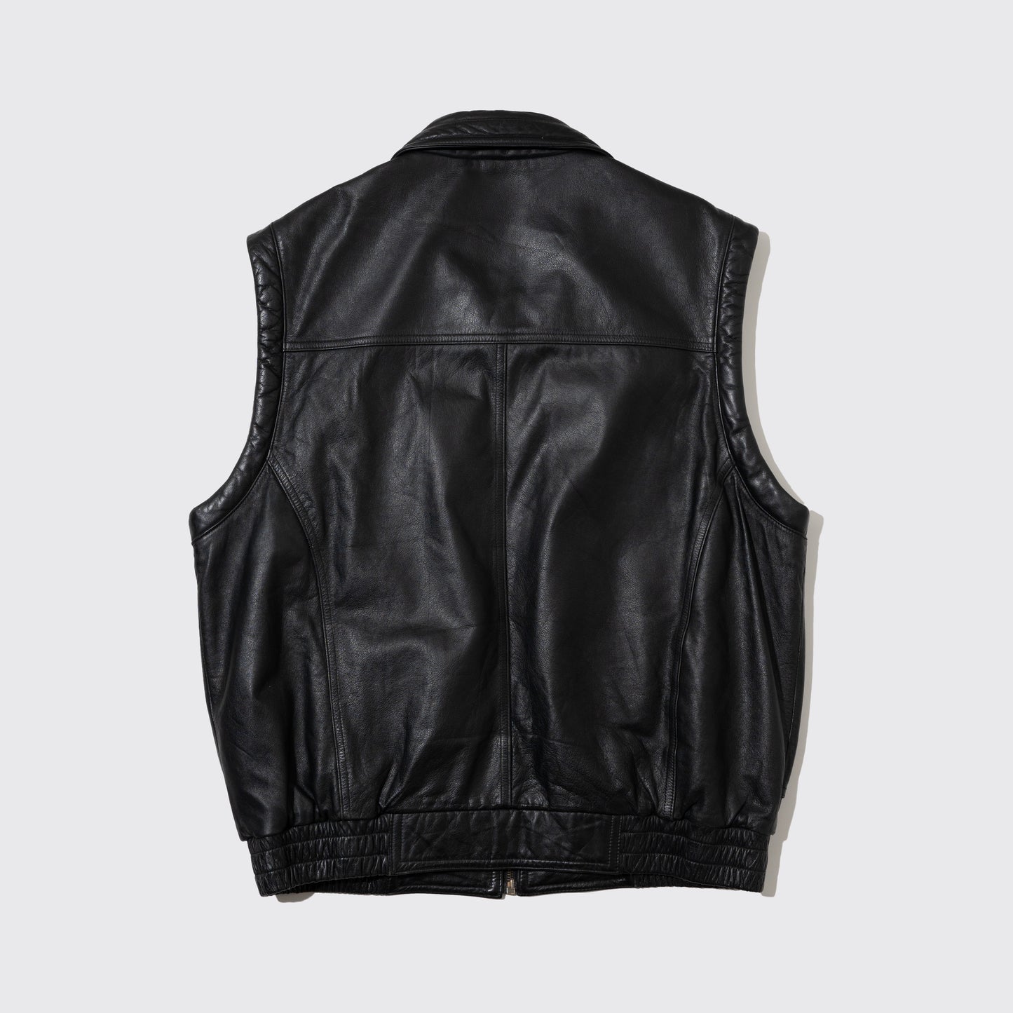 vintage zipped leather vest