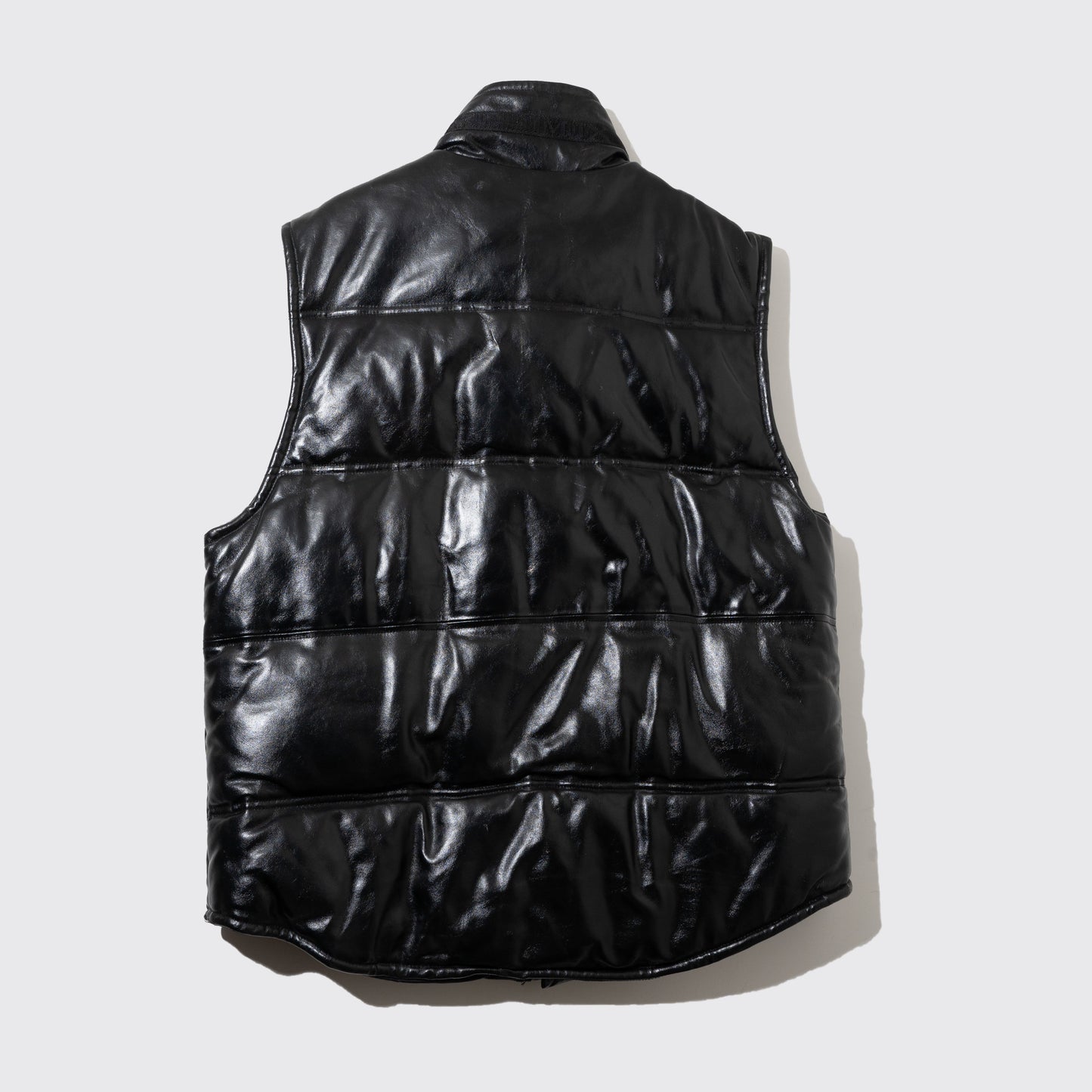 vintage leather padding vest