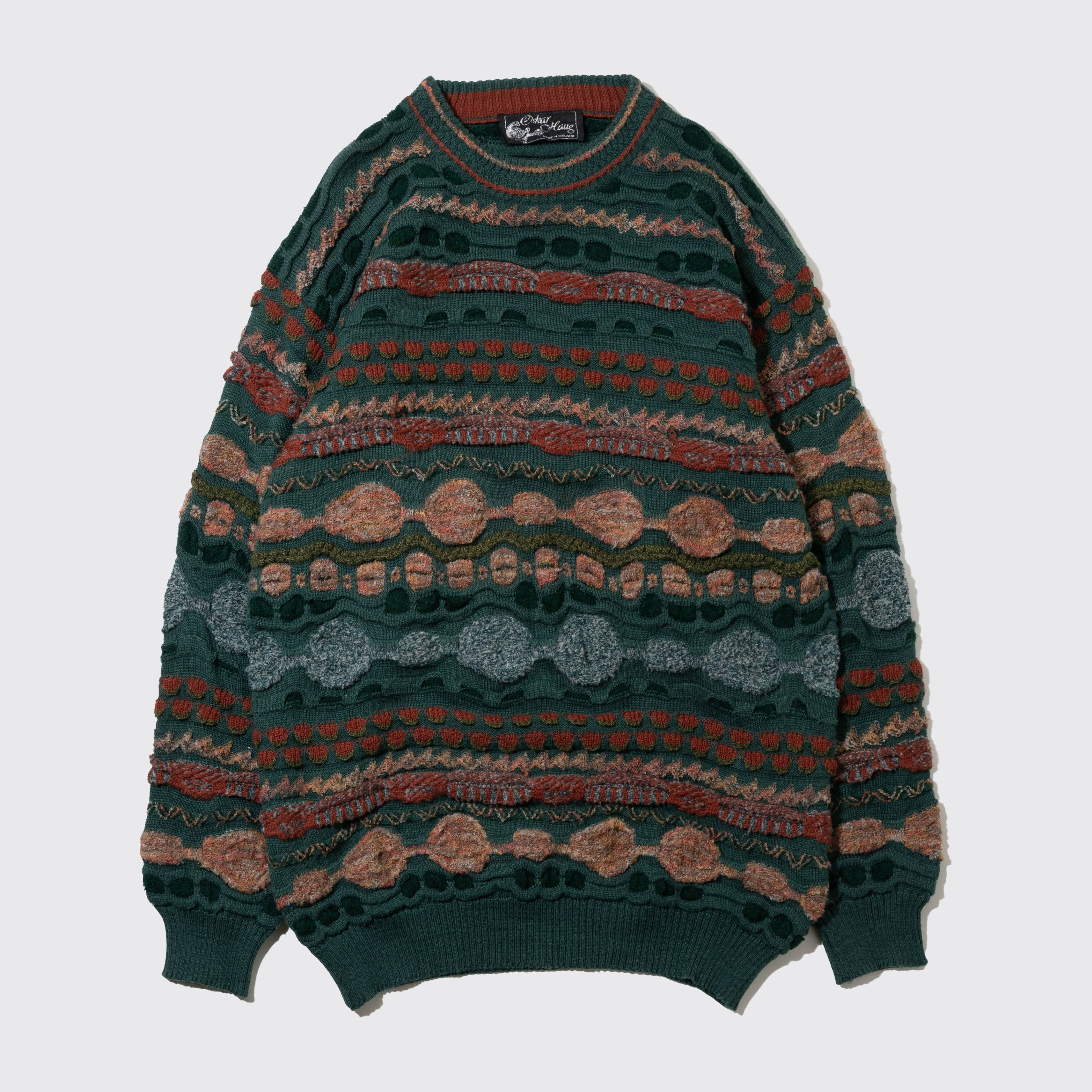 vintage loose 3d knit sweater – NOILL