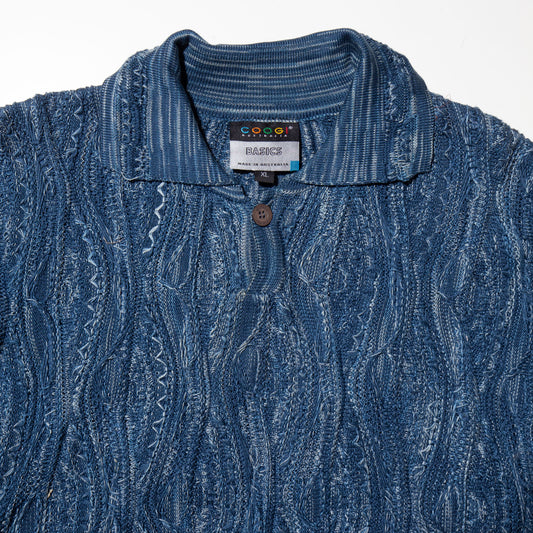 vintage coogi switch 3d knit sweater