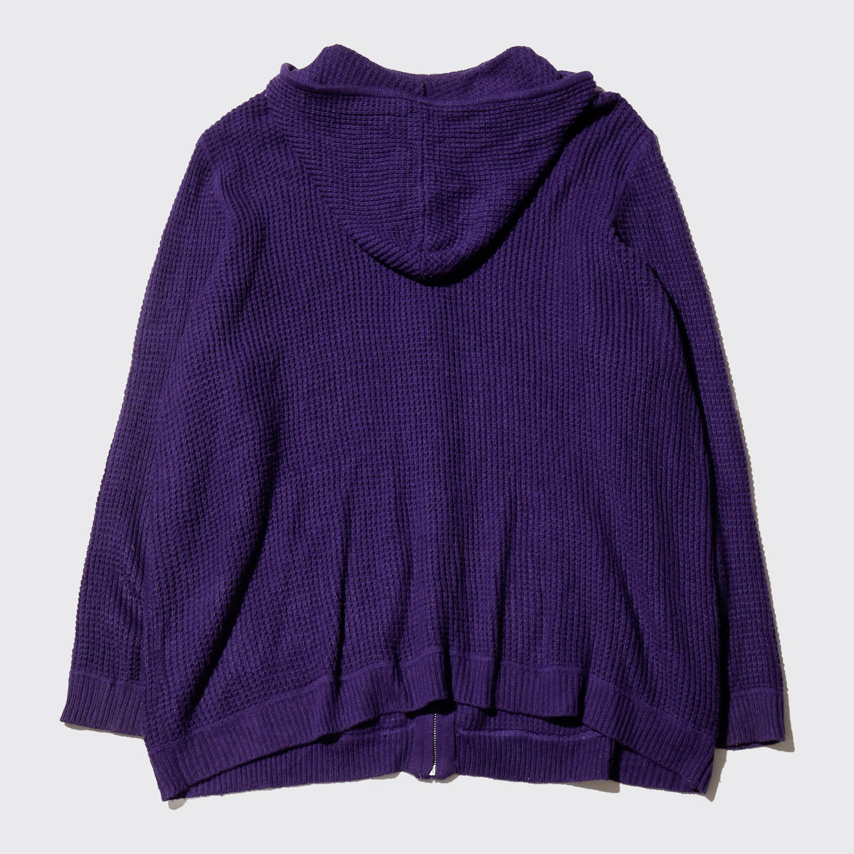 *one-off hand stitched knit hoodie, "teen smoker"