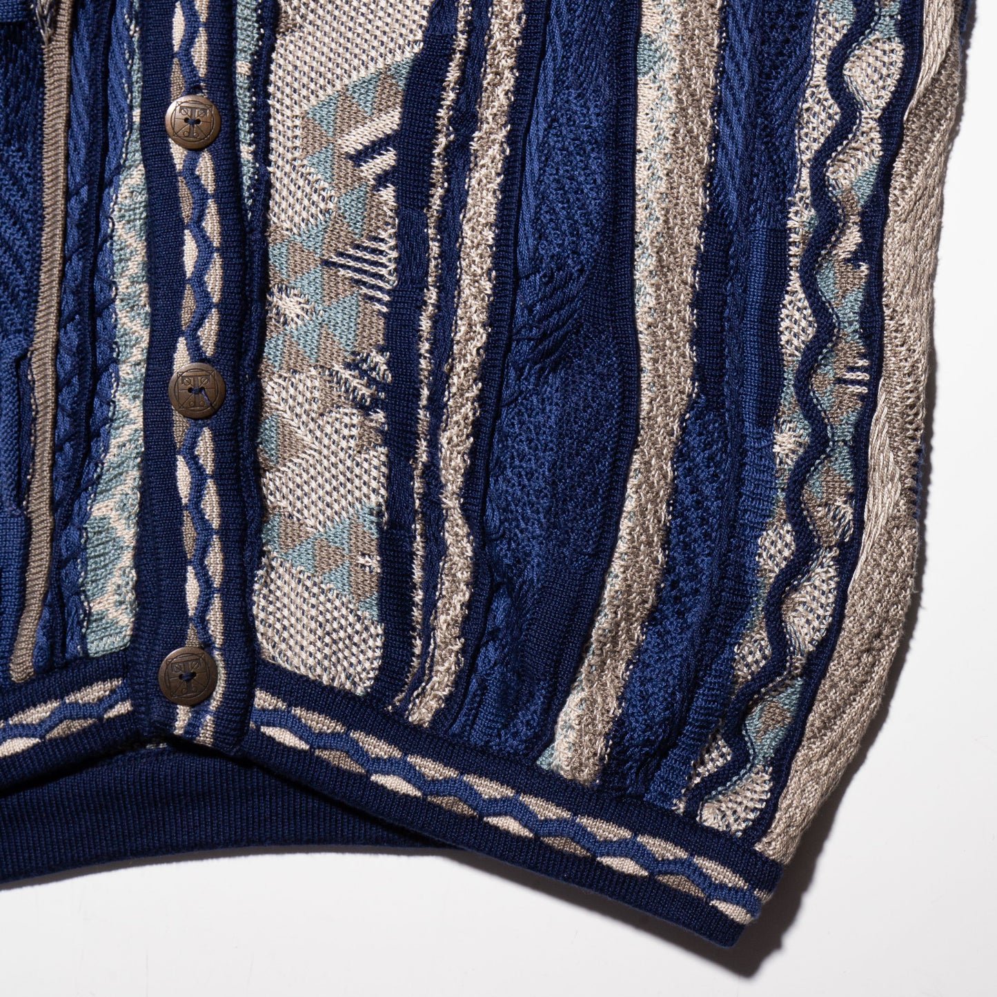 vintage tundra 3d knit cardigan