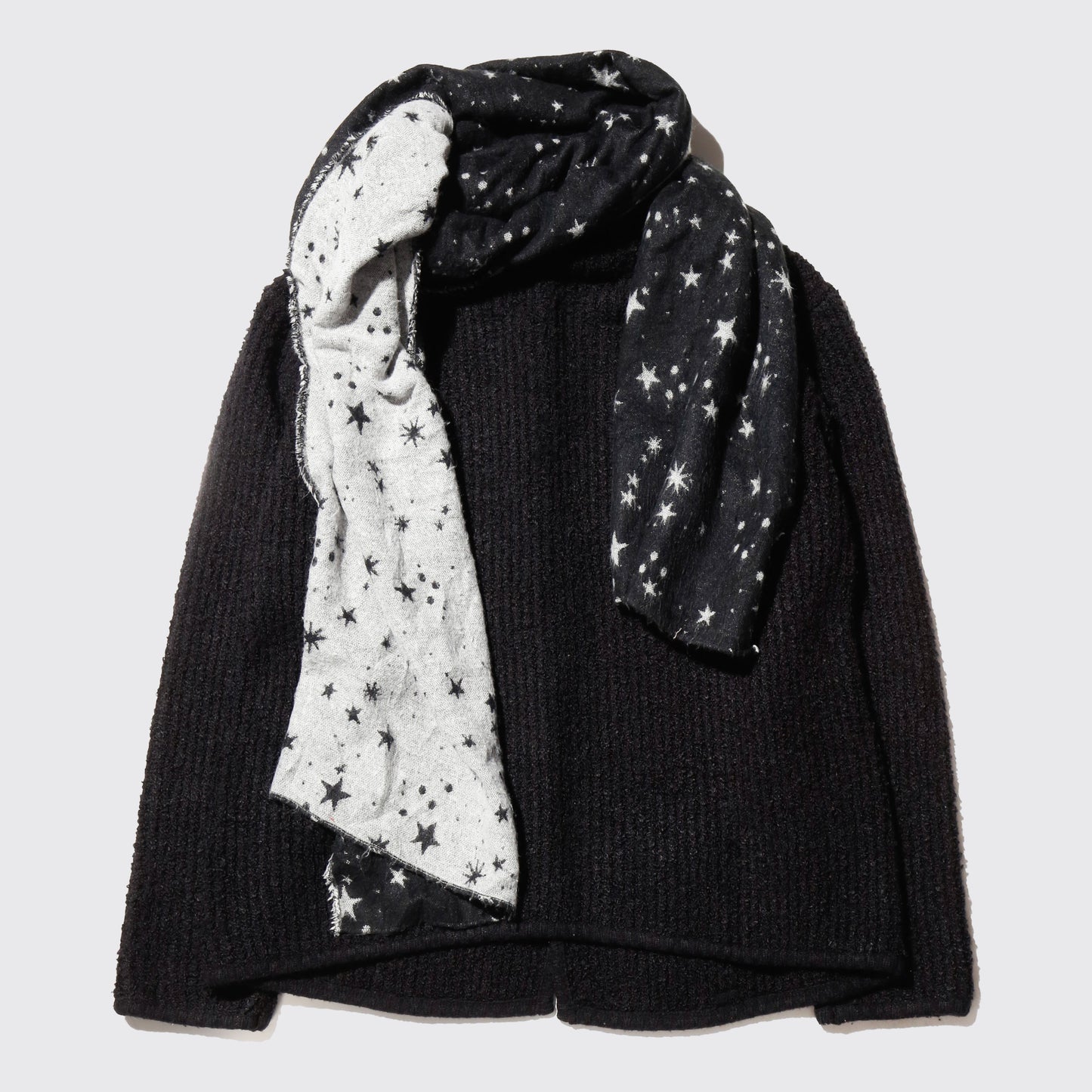*one-off with muffler knit jacket
