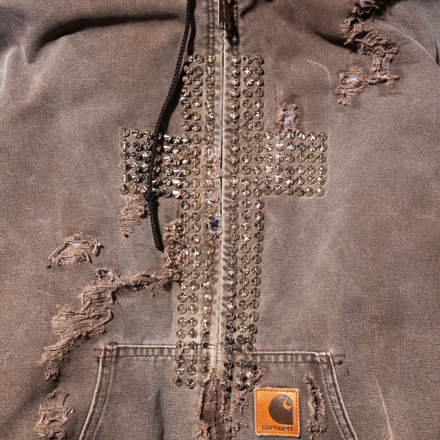 vintage carhartt cross studs active jacket