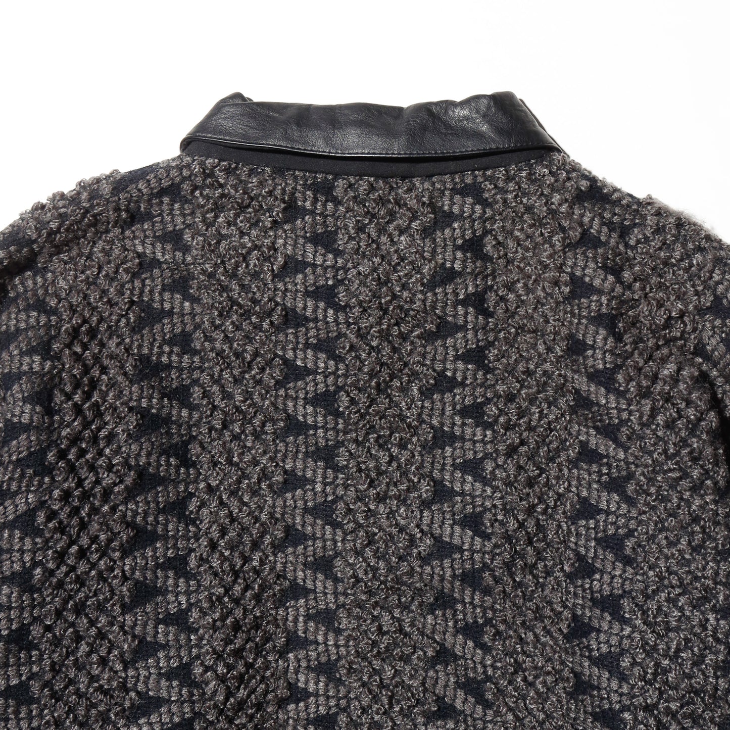 vintage hybrid jacquard polo sweater