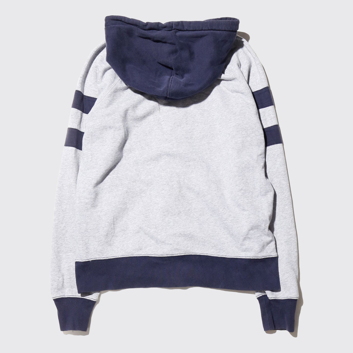 vintage j.crew patched zip hoodie