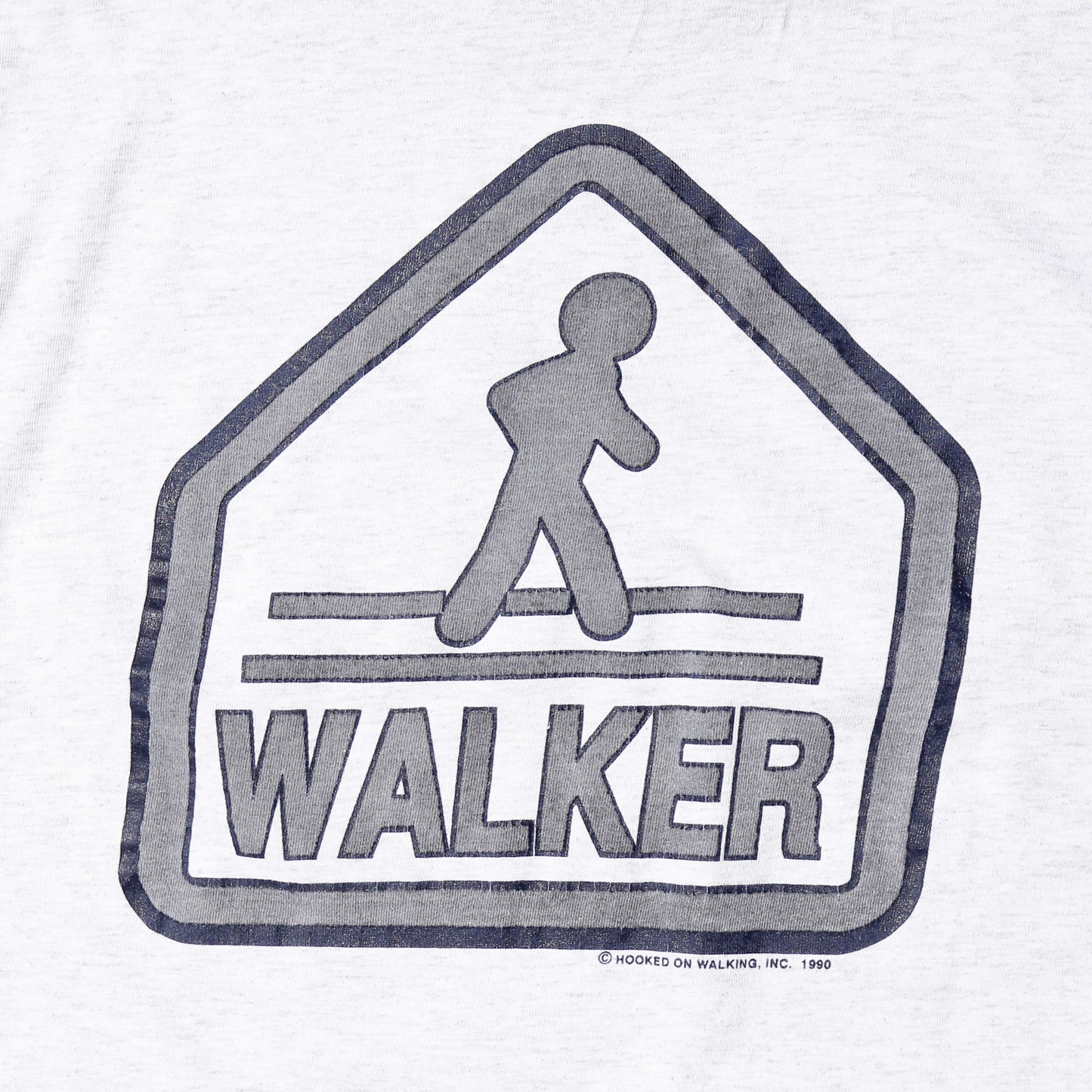 vintage just1990’s “walker” hooked on walking inc. t-shirt