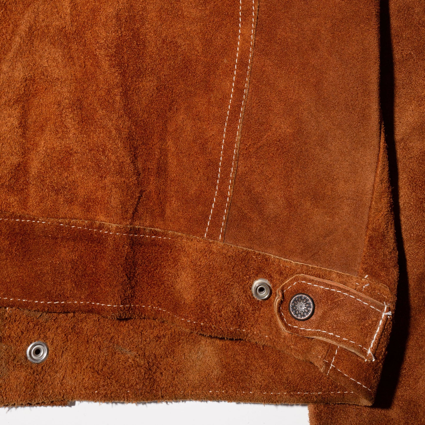 vintage 70's suede trucker jacket