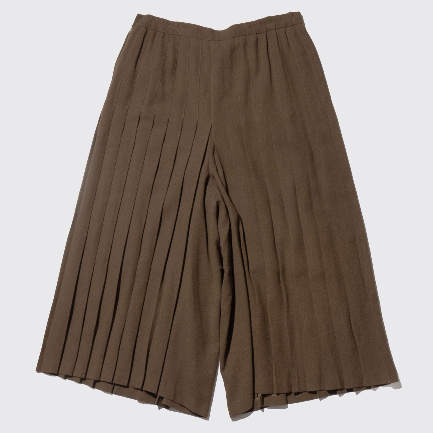 vintage pleats wide shorts