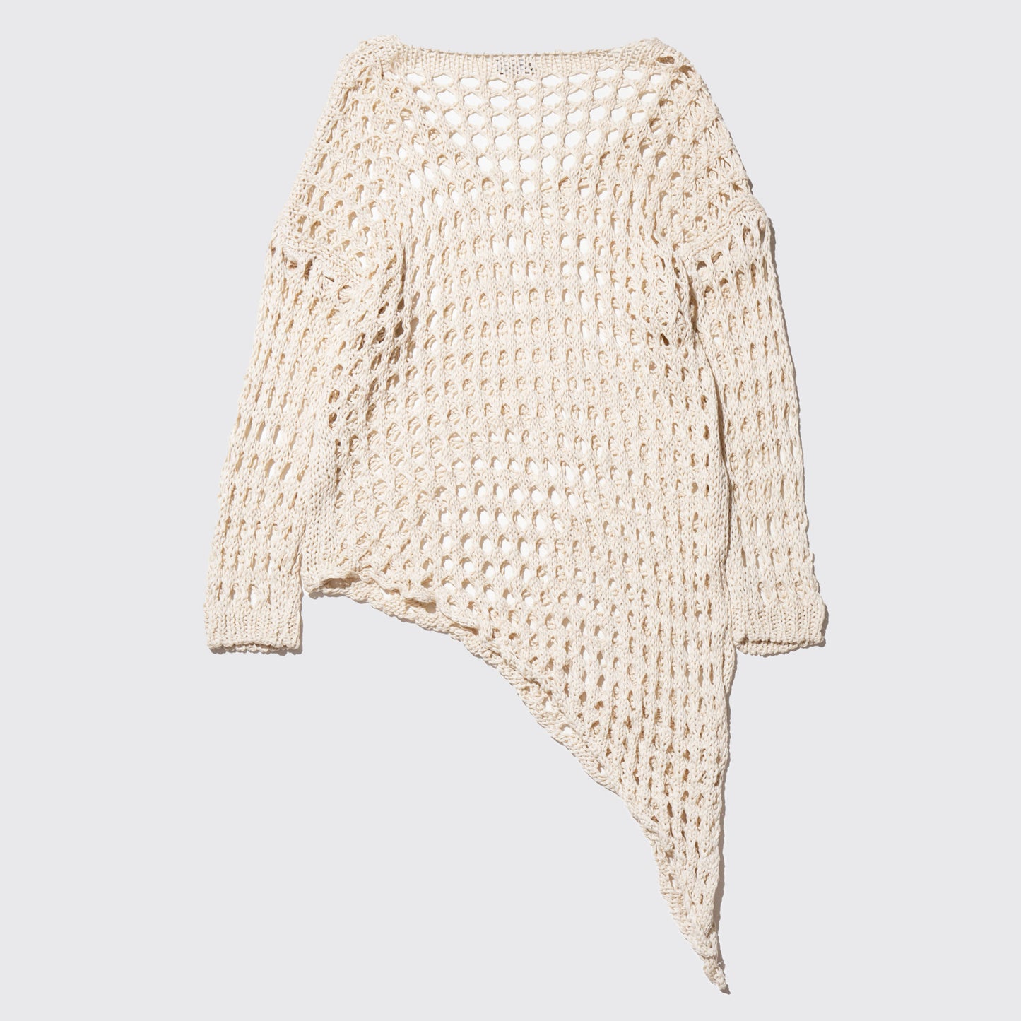 Vintage asymmetrical crochet long sleeve