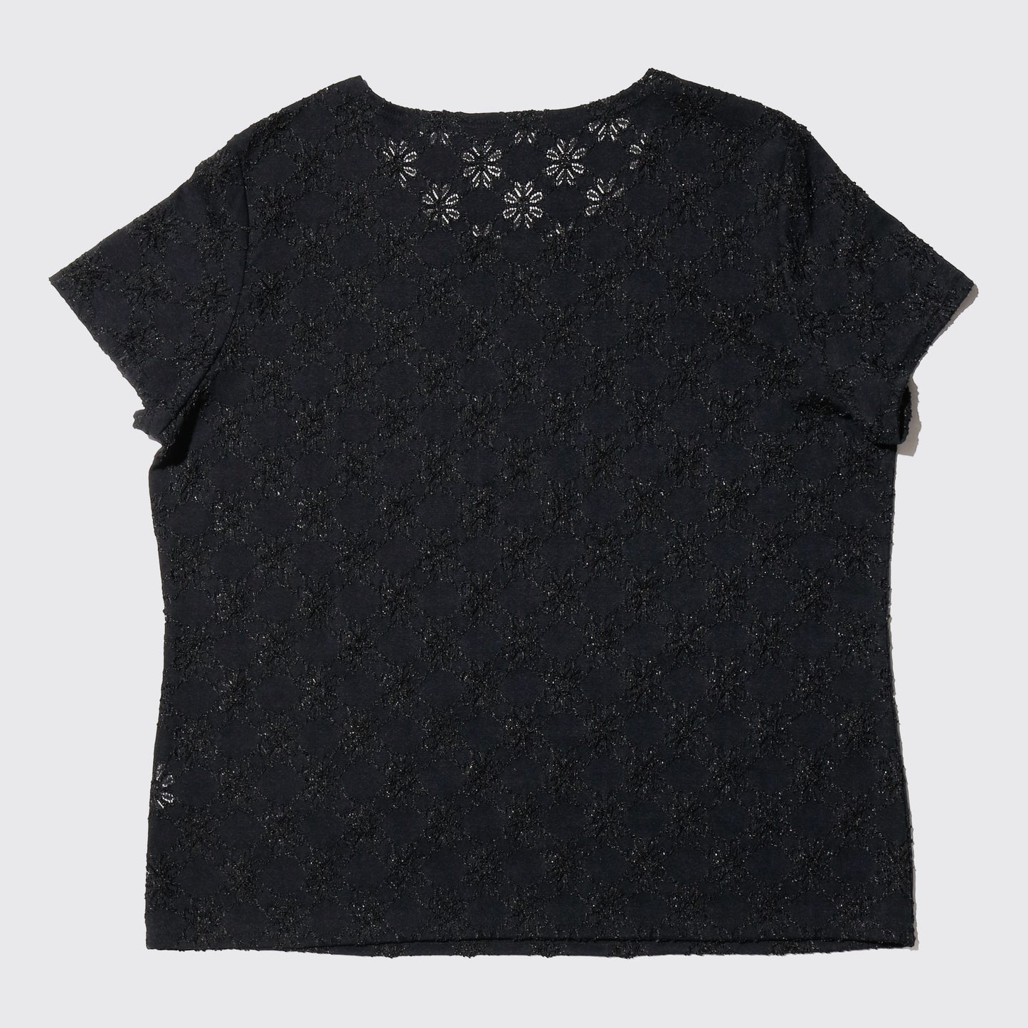 vintage flower sheer cut sew