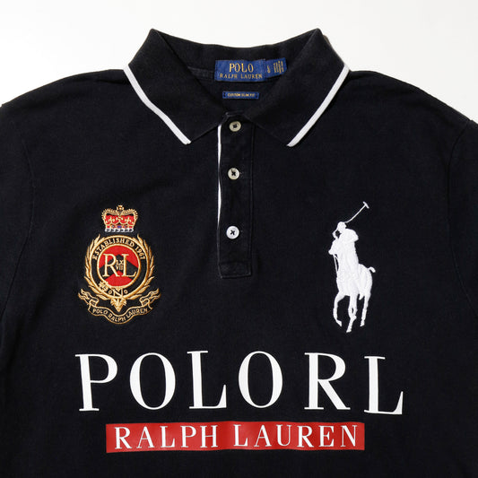 vintage polo ralph lauren "polo team" emblem polo h/s