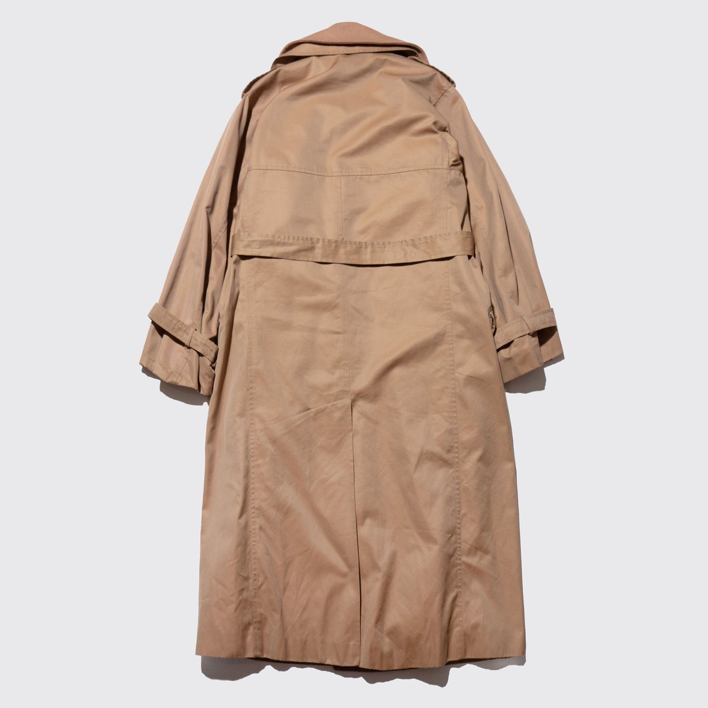 vintage Calvin Klein long trench coat , detachable collar/liner