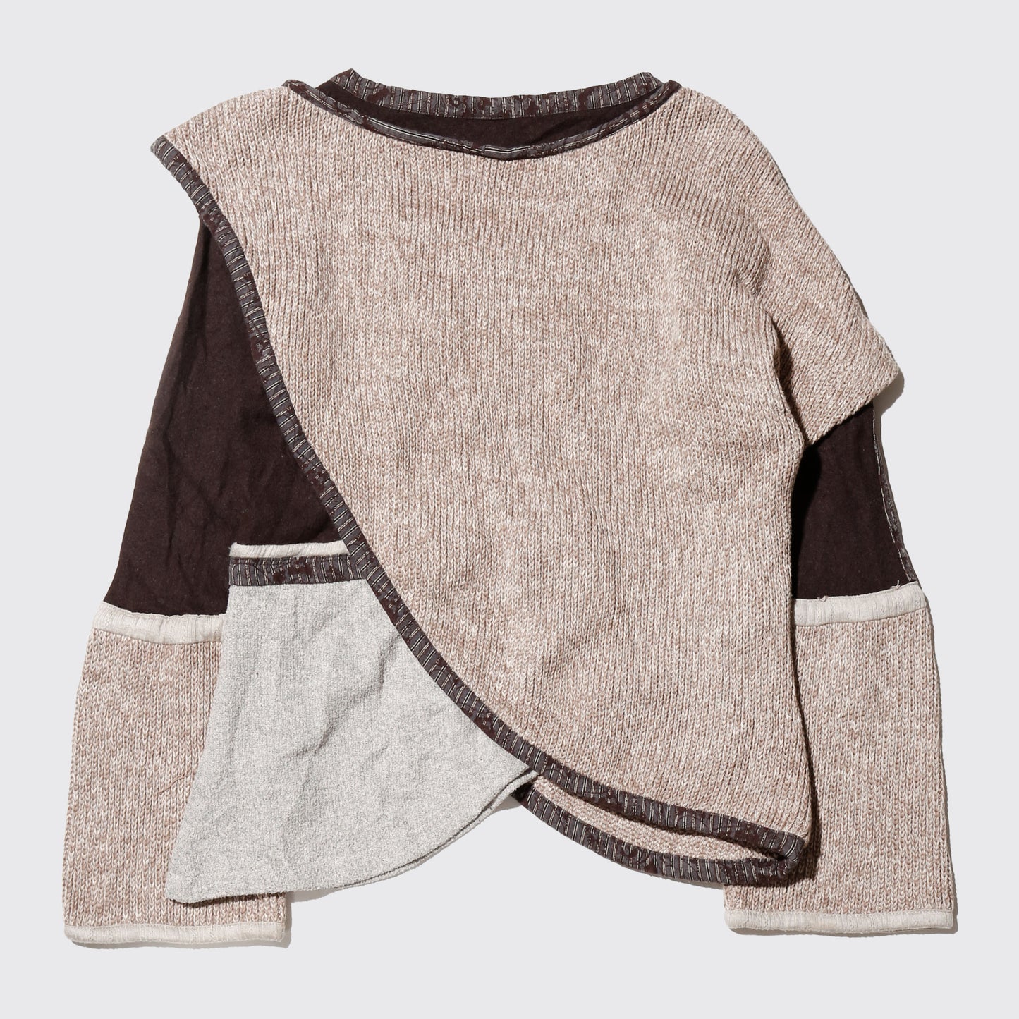 vintage hybrid knit pullover