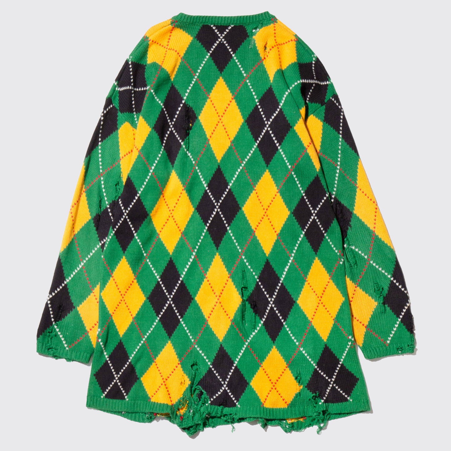 vintage 90's gap broken cotton argyle loose sweater