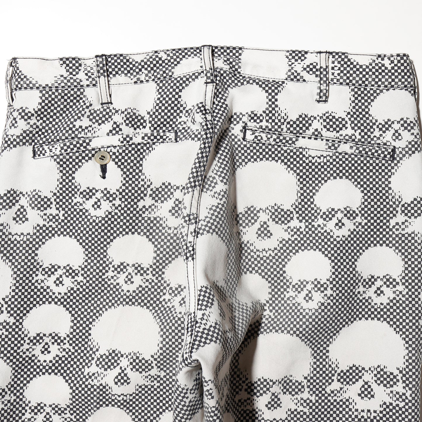 ss11 Comme des Garçons Homme Plus "the skull of life" skull quarter trousers