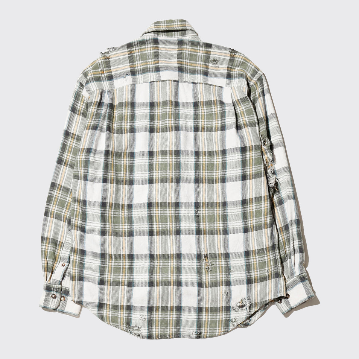 *one-off craft broken flannel check shirt