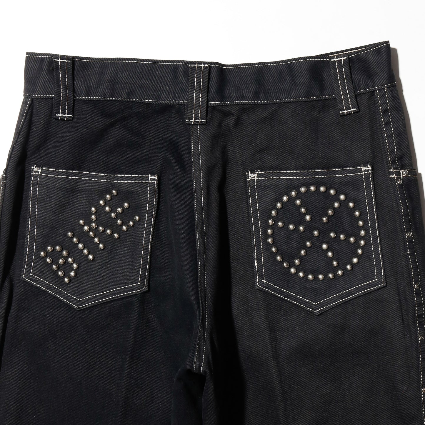 *one-off custom flare jeans