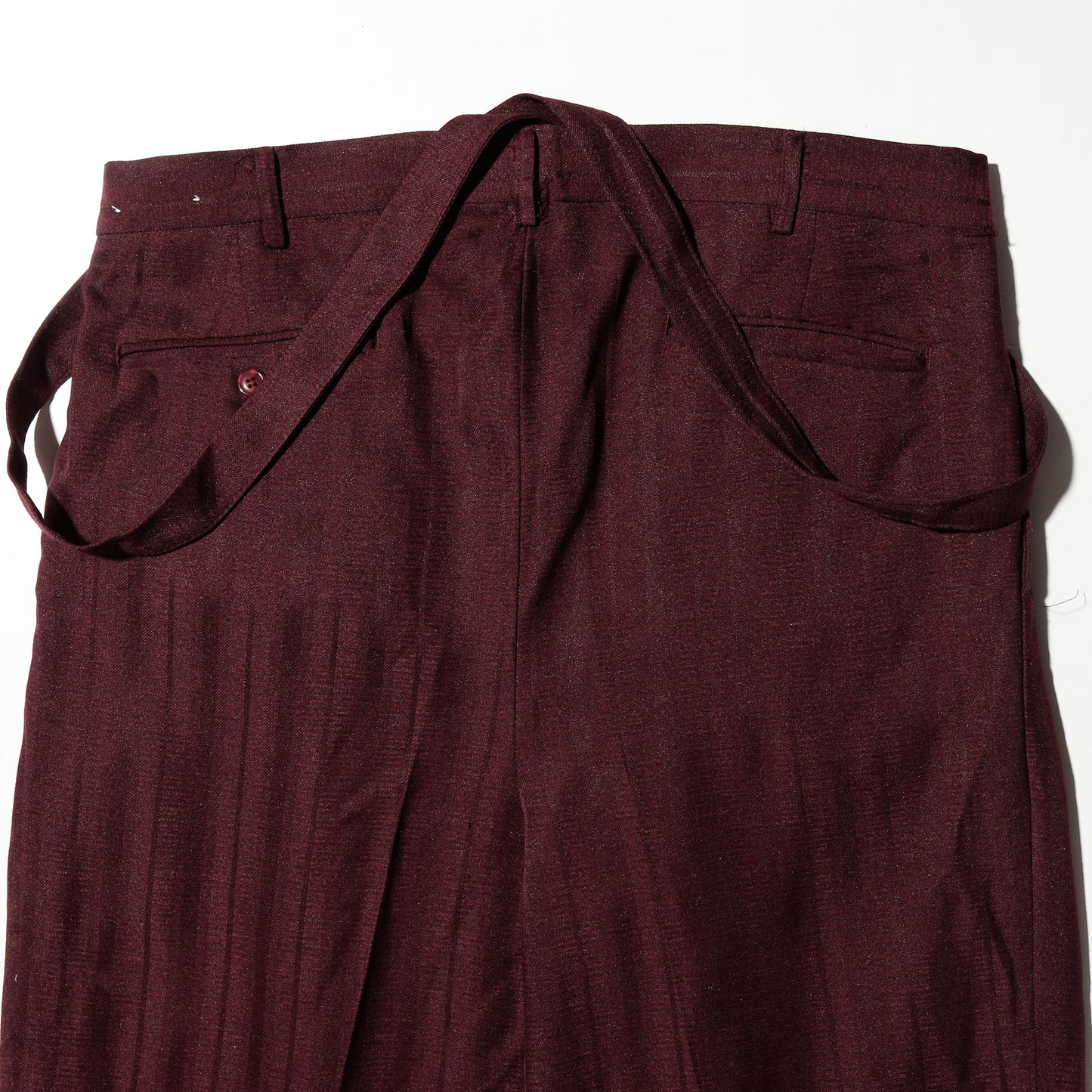 vintage tucked stripe zoot slacks, with suspender