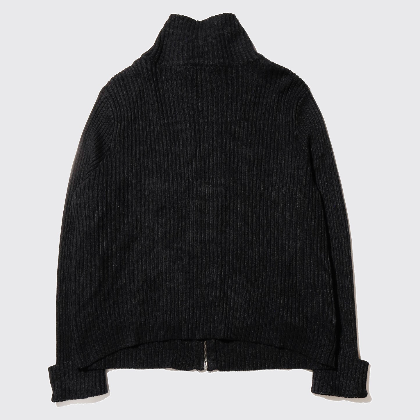 vintage dia leather knit jacket