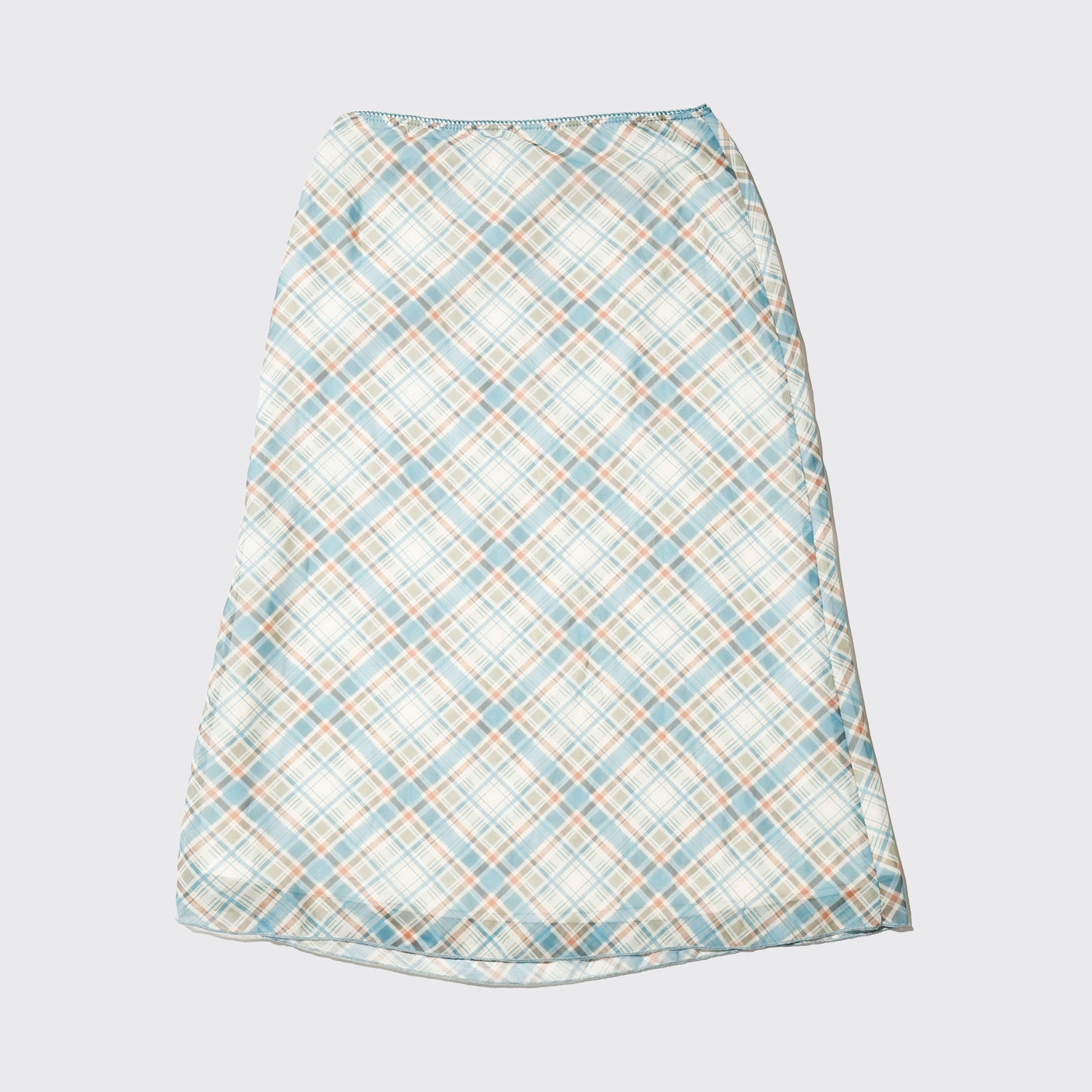 vintage colett check sheer skirt