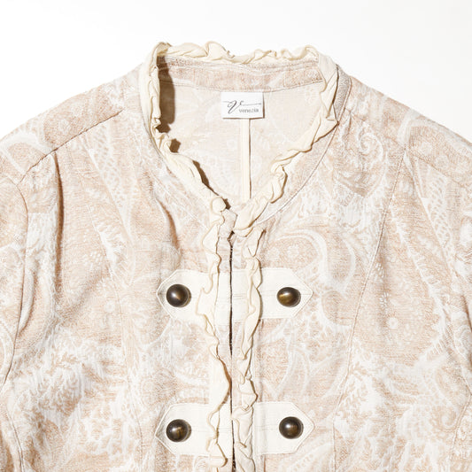 vintage jacquard napoleon jacket