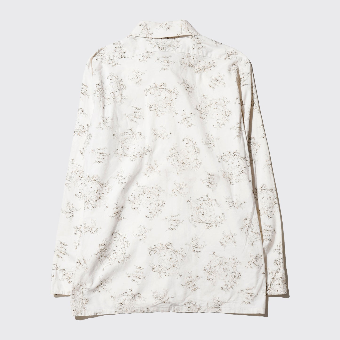 vintage rococo floral cotton shirt