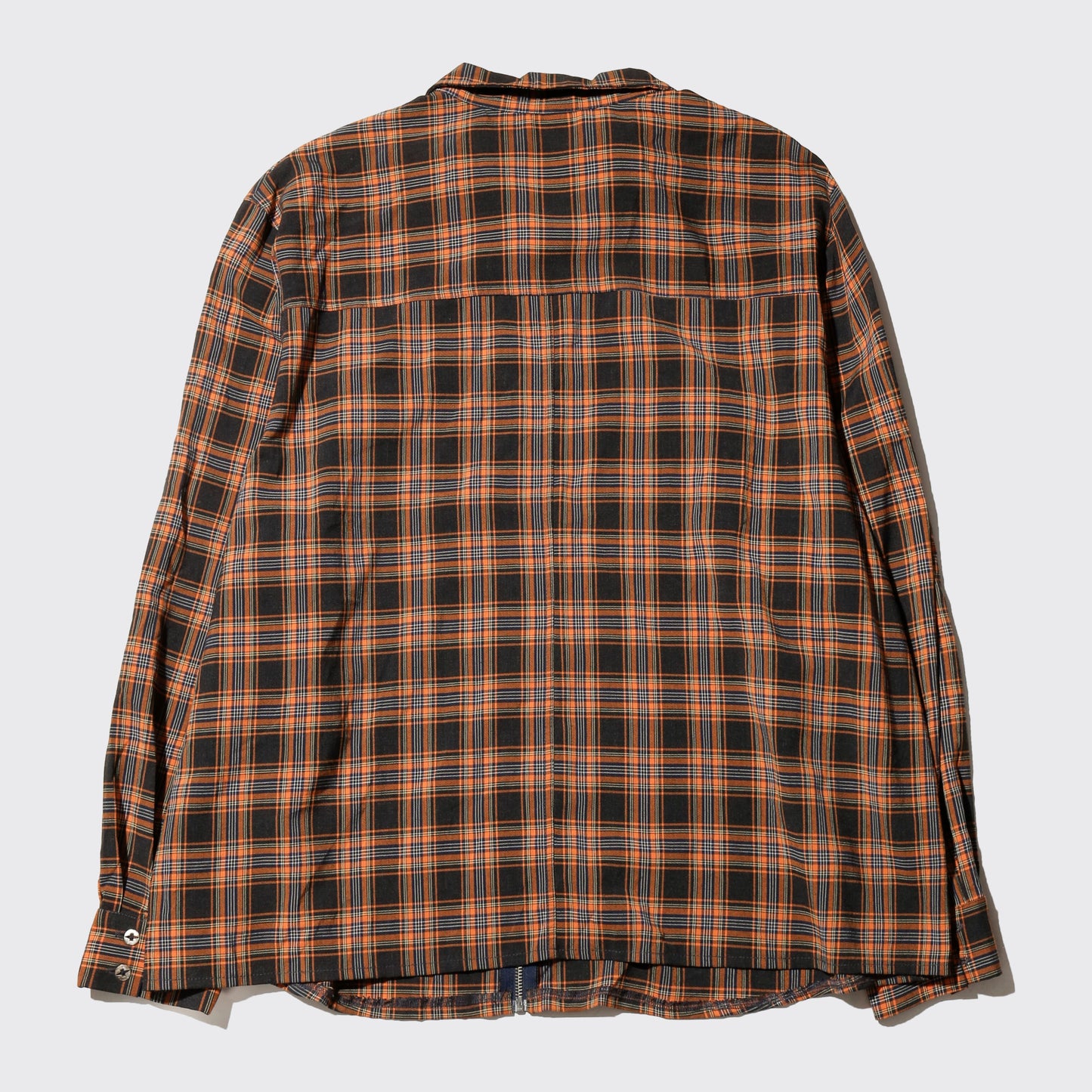 vintage check zipped drizzler jacket