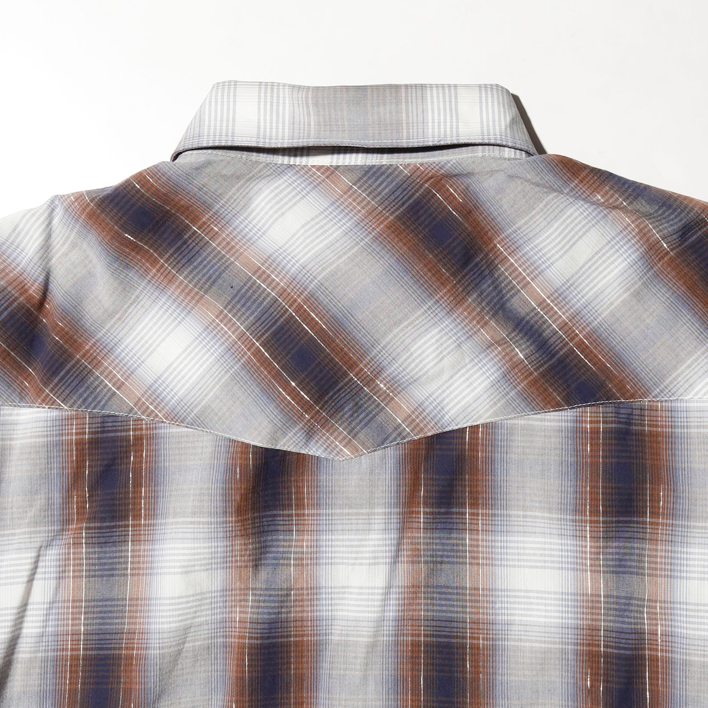 vintage wrangler lame check western shirt