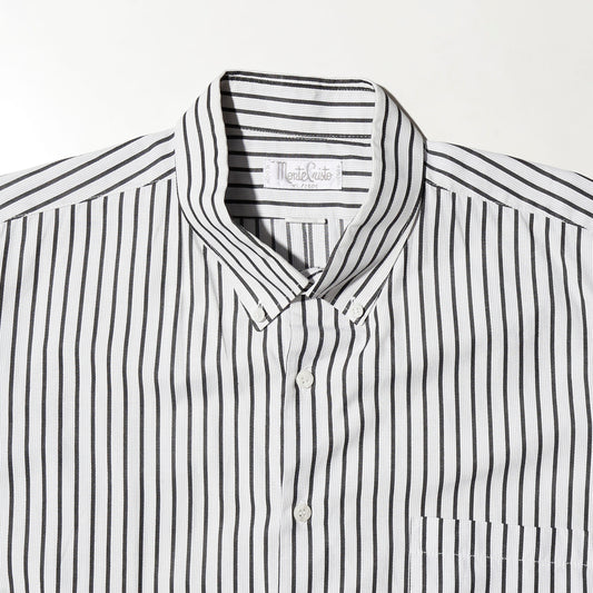 vintage euro cotton stripe h/s shirt