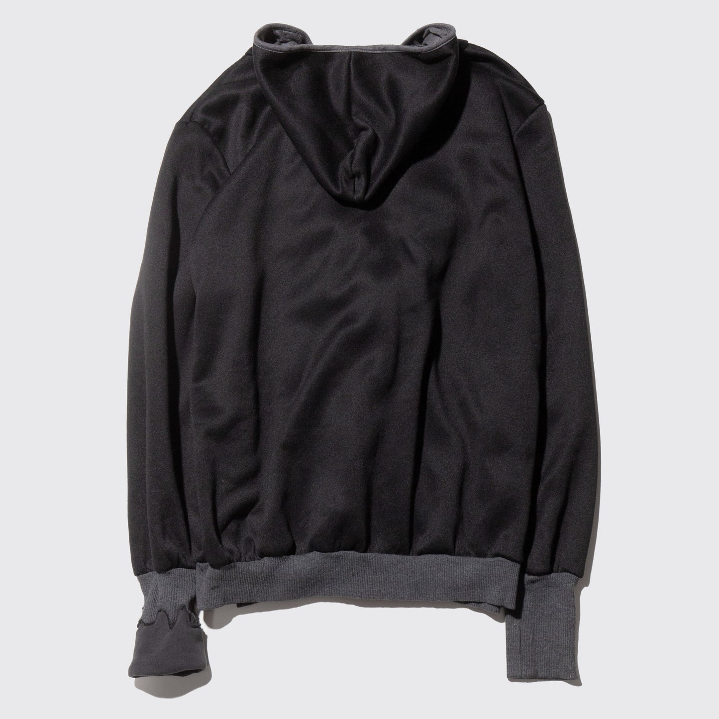 vintage double zip kangaroo hoodie