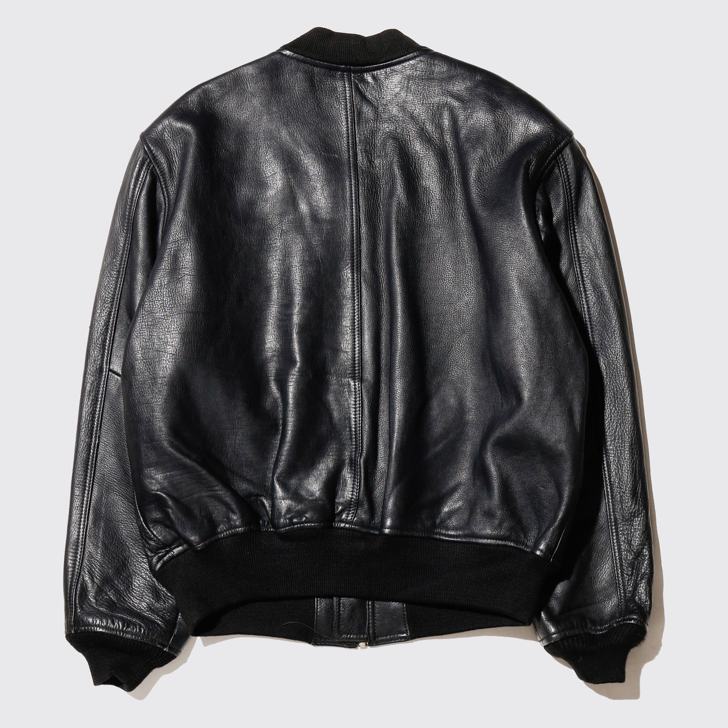 vintage 80's leather bomber jacket