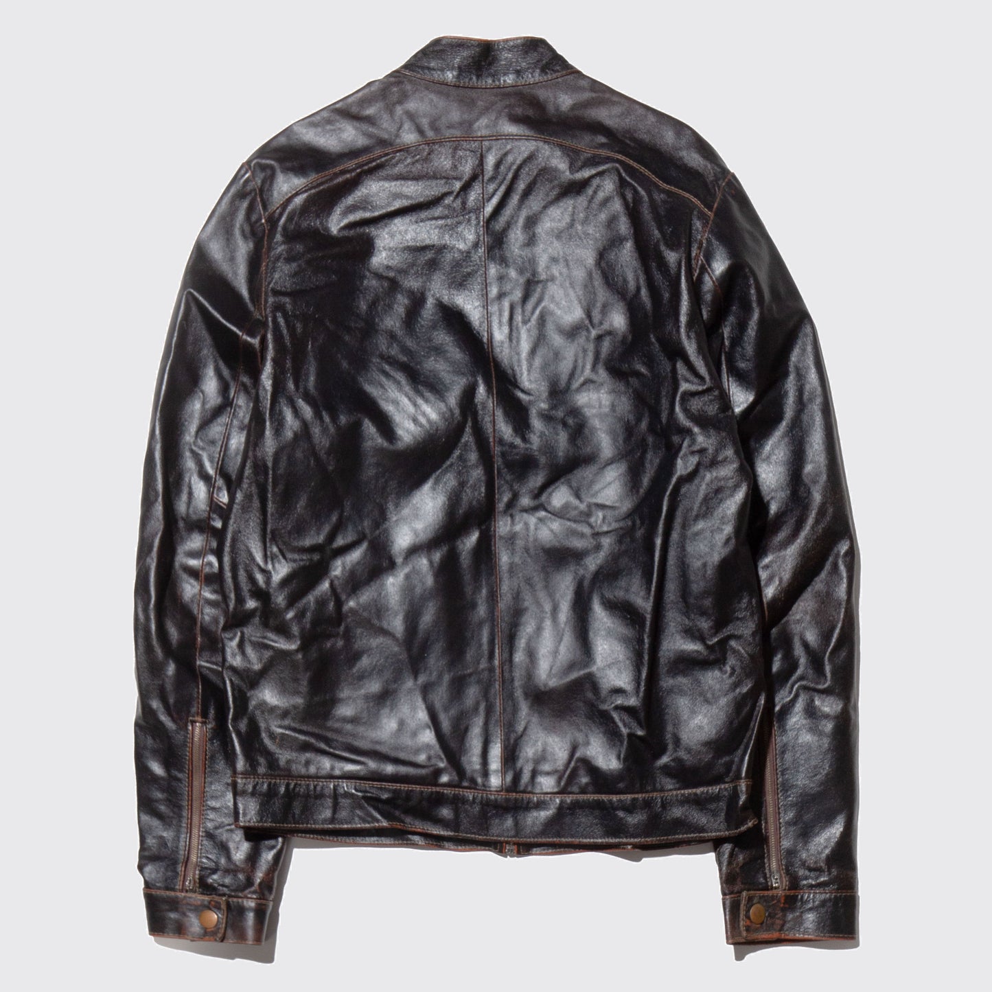 vintage stitched single riders jacket