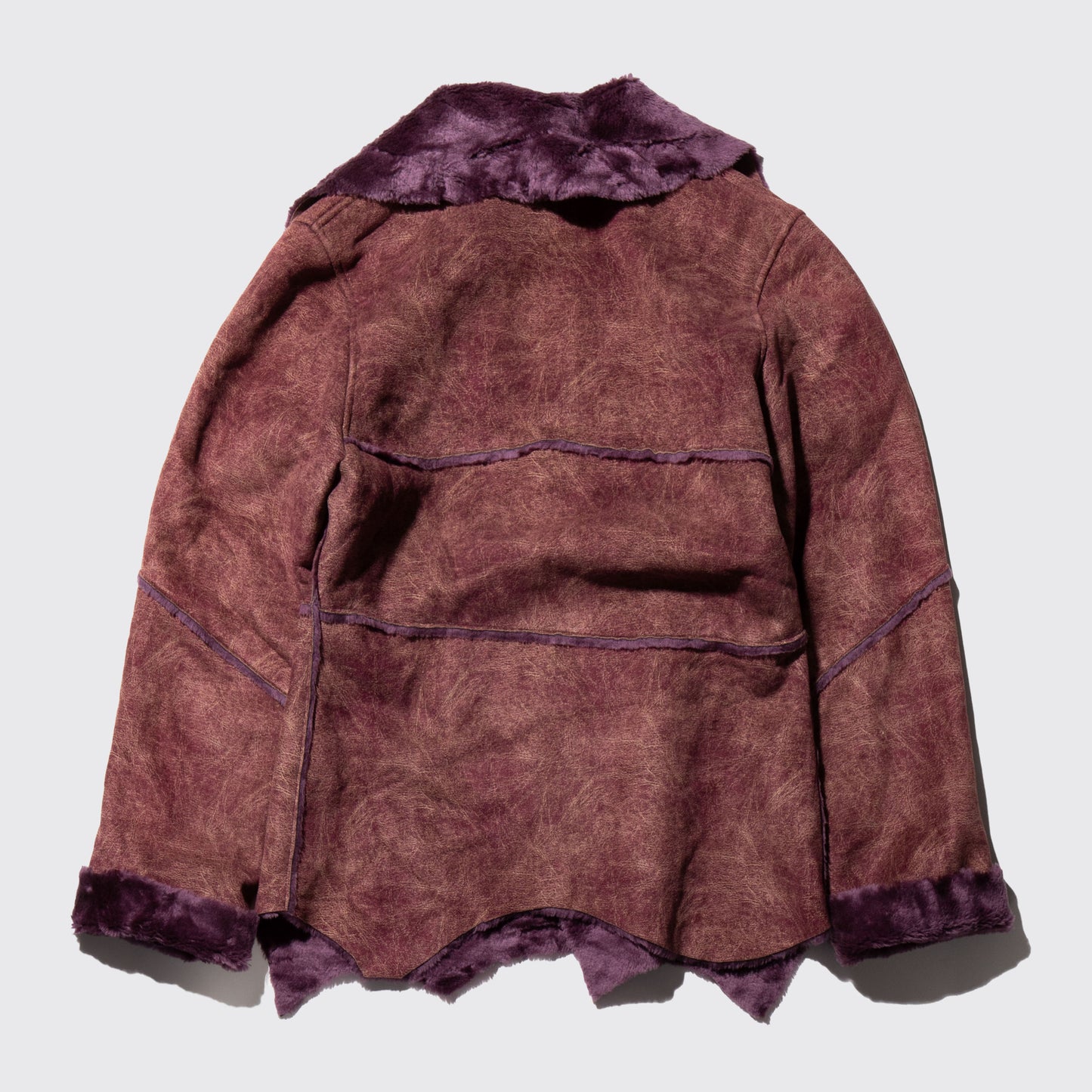 vintage cut off faux leather jacket