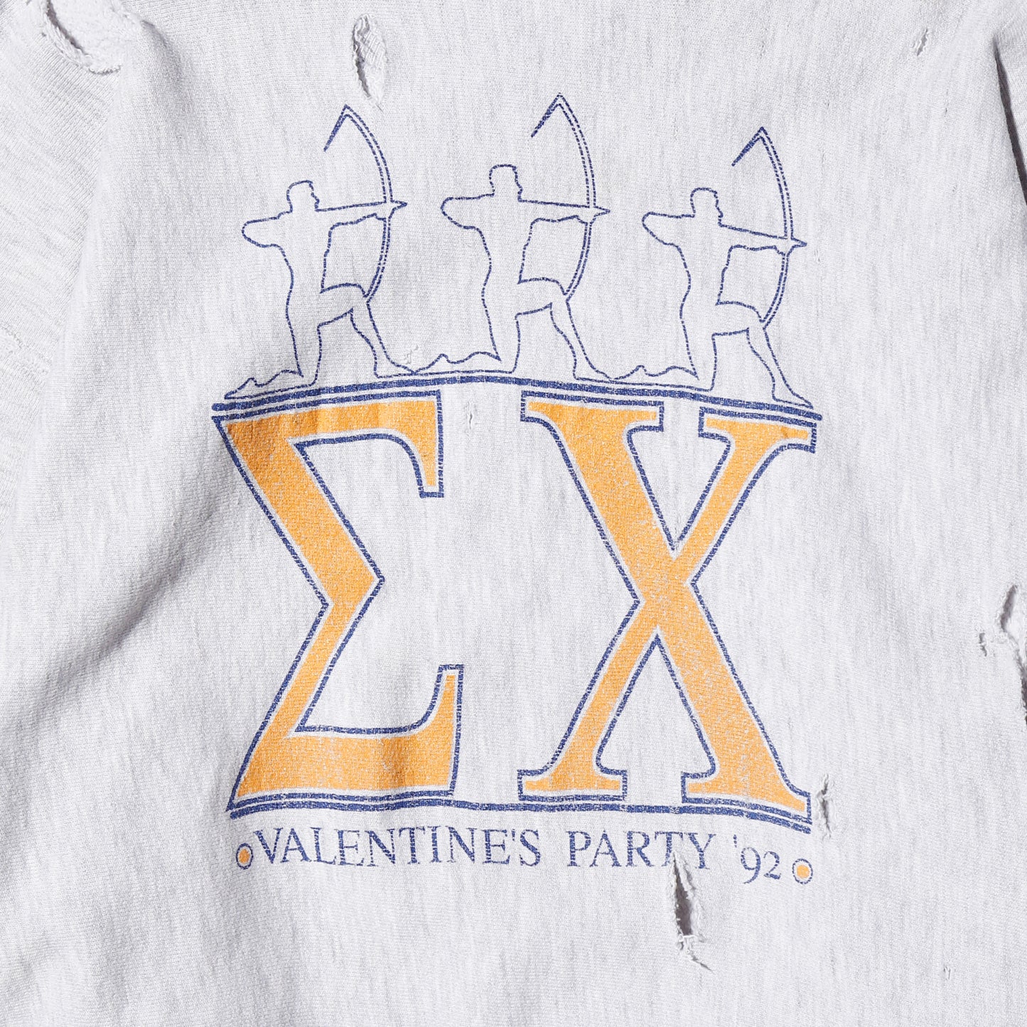 *one-off 90's lee "valentines party" broken sweat