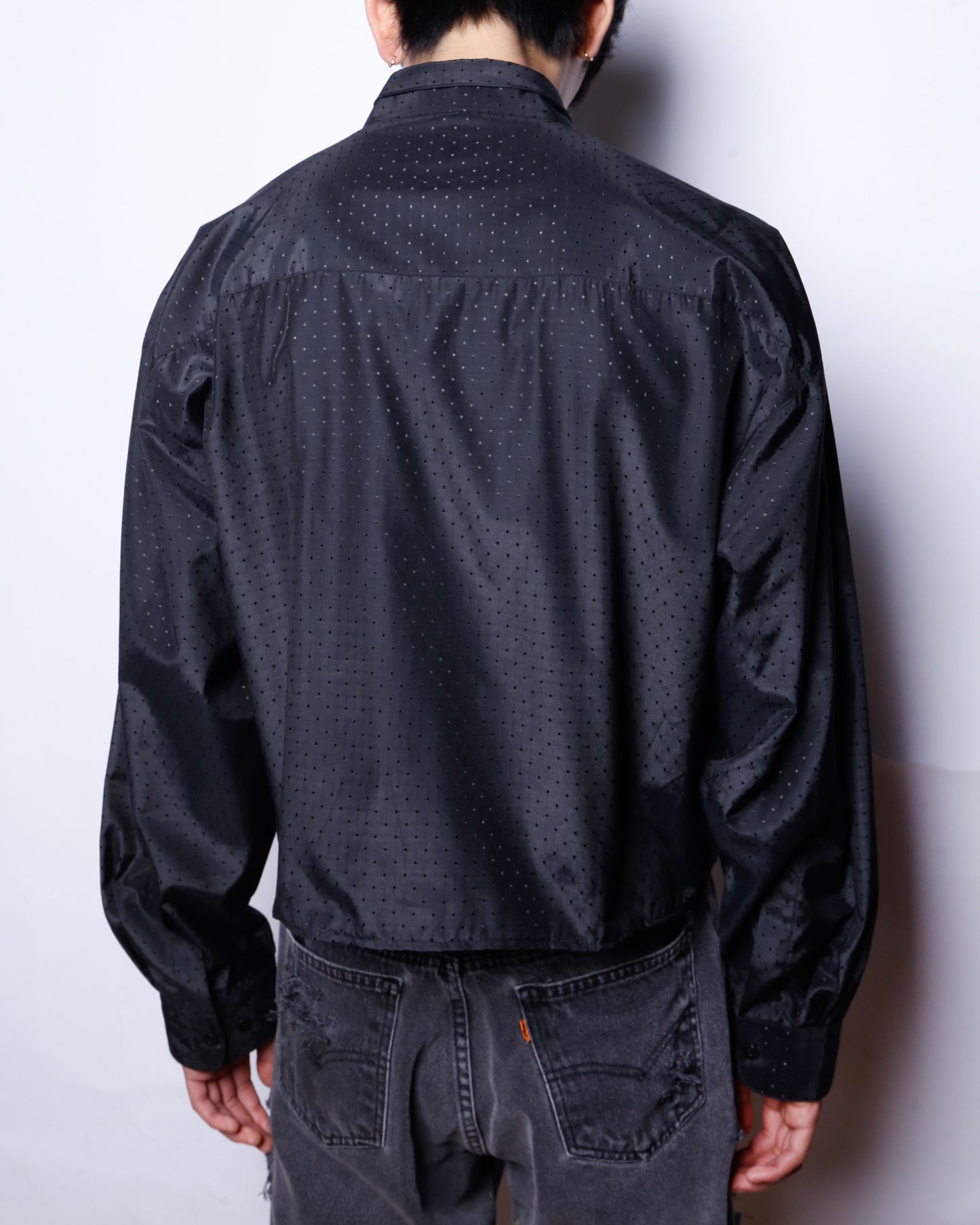 remake cropped bowtie shirt