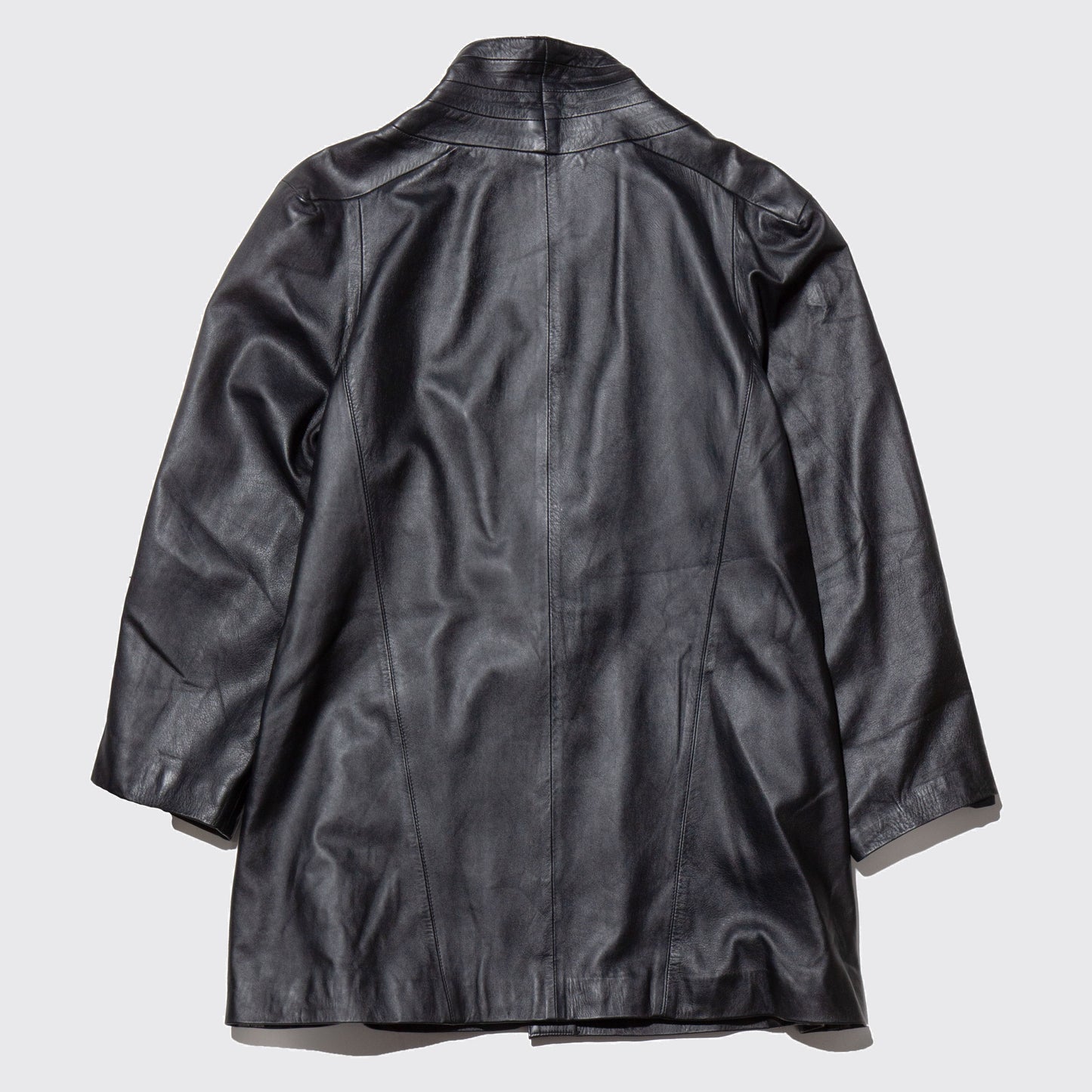 vintage bat leather coat