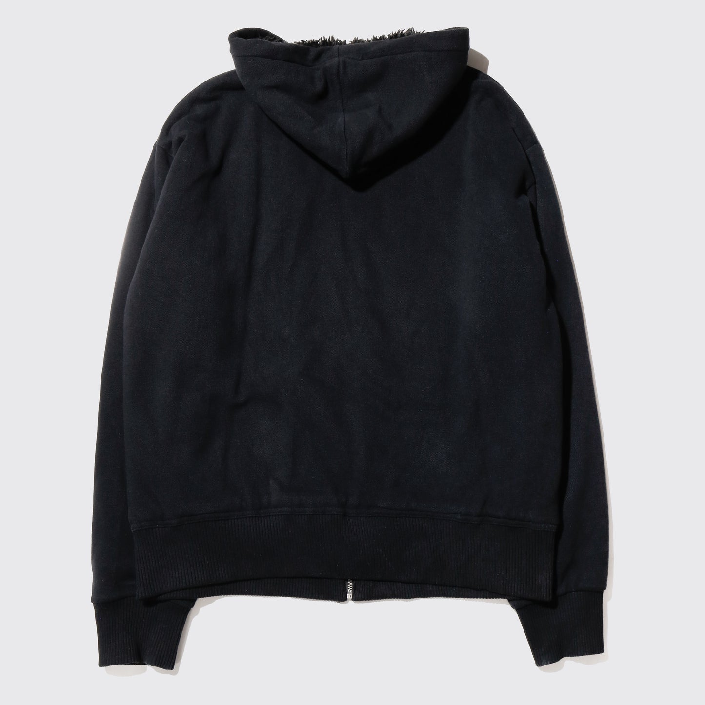 vintage 00's fox skull boa hoodie