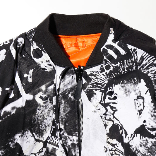 *one-off anti boot bomber jacket