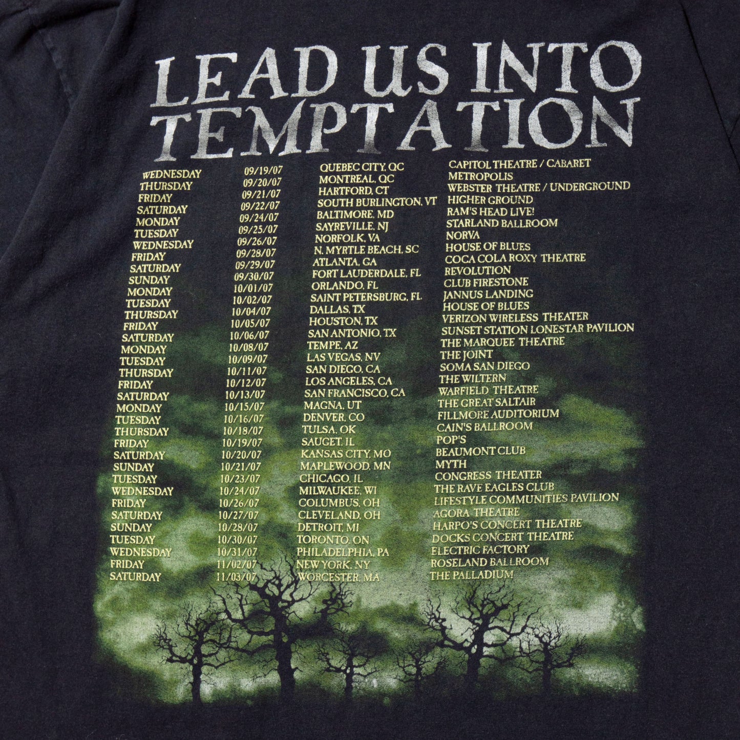Vintage 07's Cradle Of Filth "Lead Into Temptation" t-shirt
