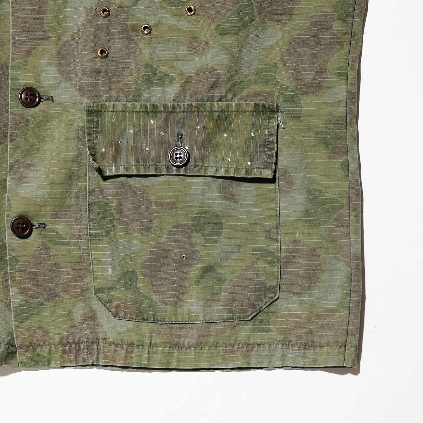 vintage eyelet/shinny cross boyscout jacket